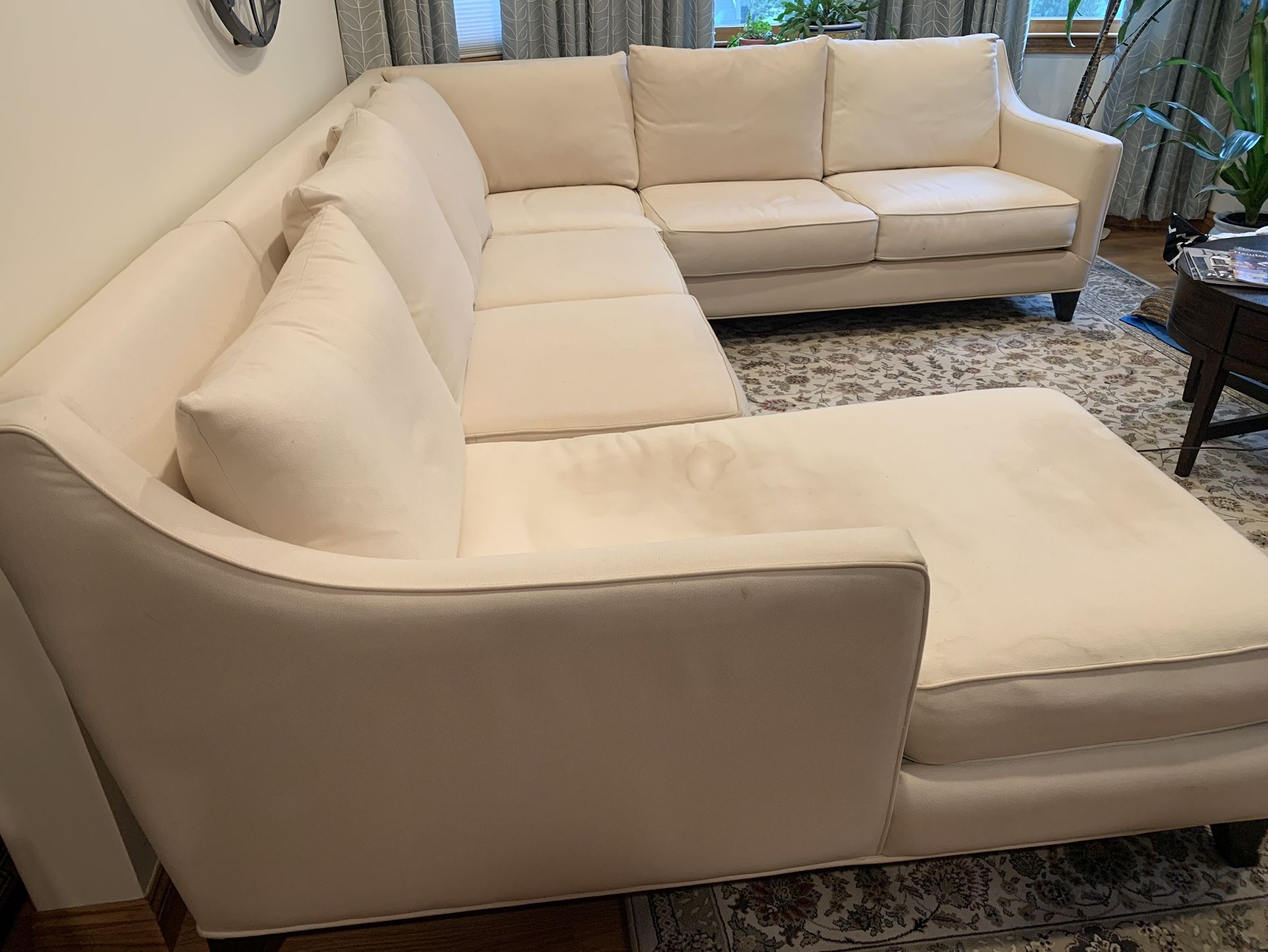 Cream Used Sectional for Sale in Newton, MA OfferUp