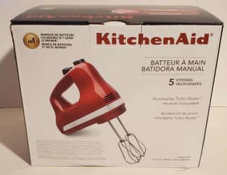Kitchen Aid - Hand Mixer- 5 Speed - Red- NEW