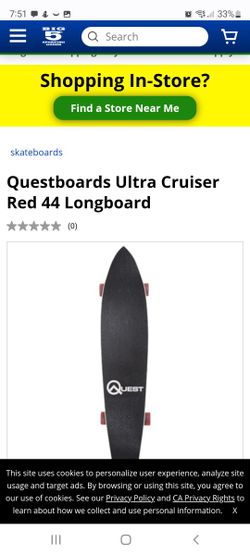 Quest  Skateboards Super Cruiser 44" Long (Just Used Once Inside)
