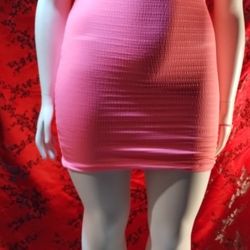 NEW FOREVER21 NEON PINK  DRESS SIZE MEDIUM 
