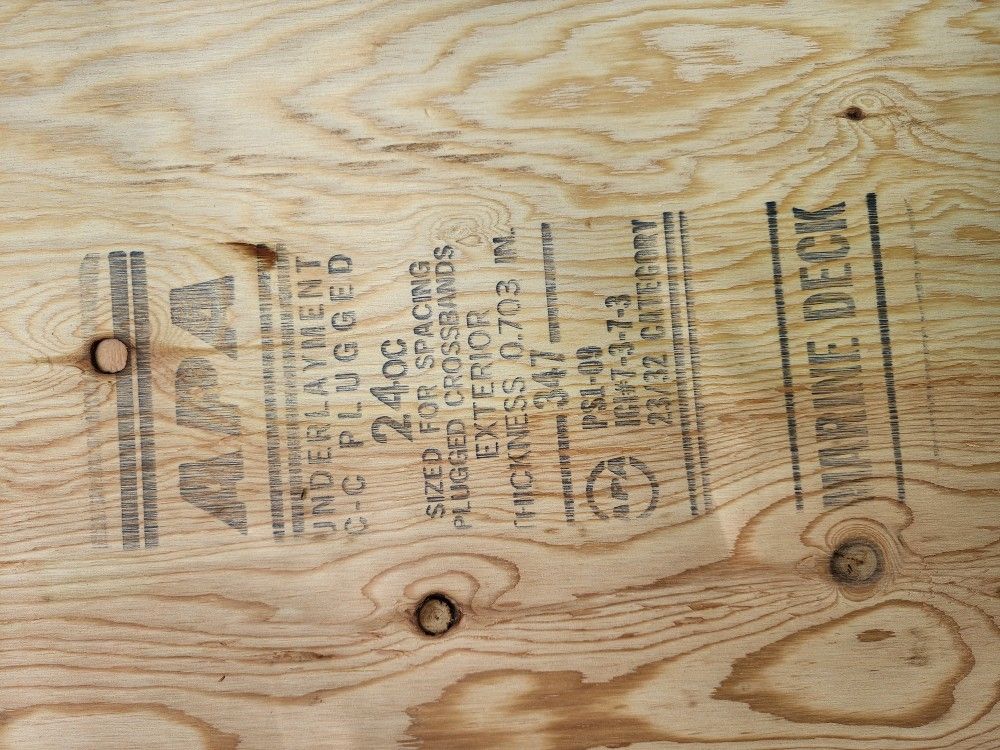 3/4 Marine Deck Underlayment Plywood