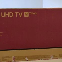 65" 4K UHD Television in box