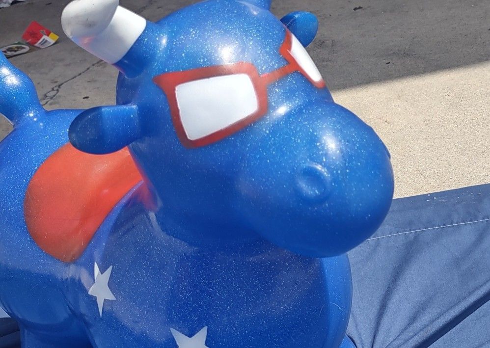 WALIKI Bouncing Horse Hopper Benny The Jumping Bull Inflatable