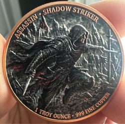 Assassin Shadow Striker 1 Troy Oz Copper Round