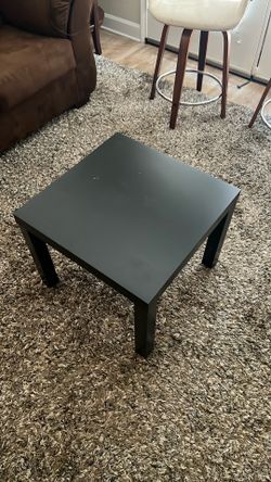 Black side table