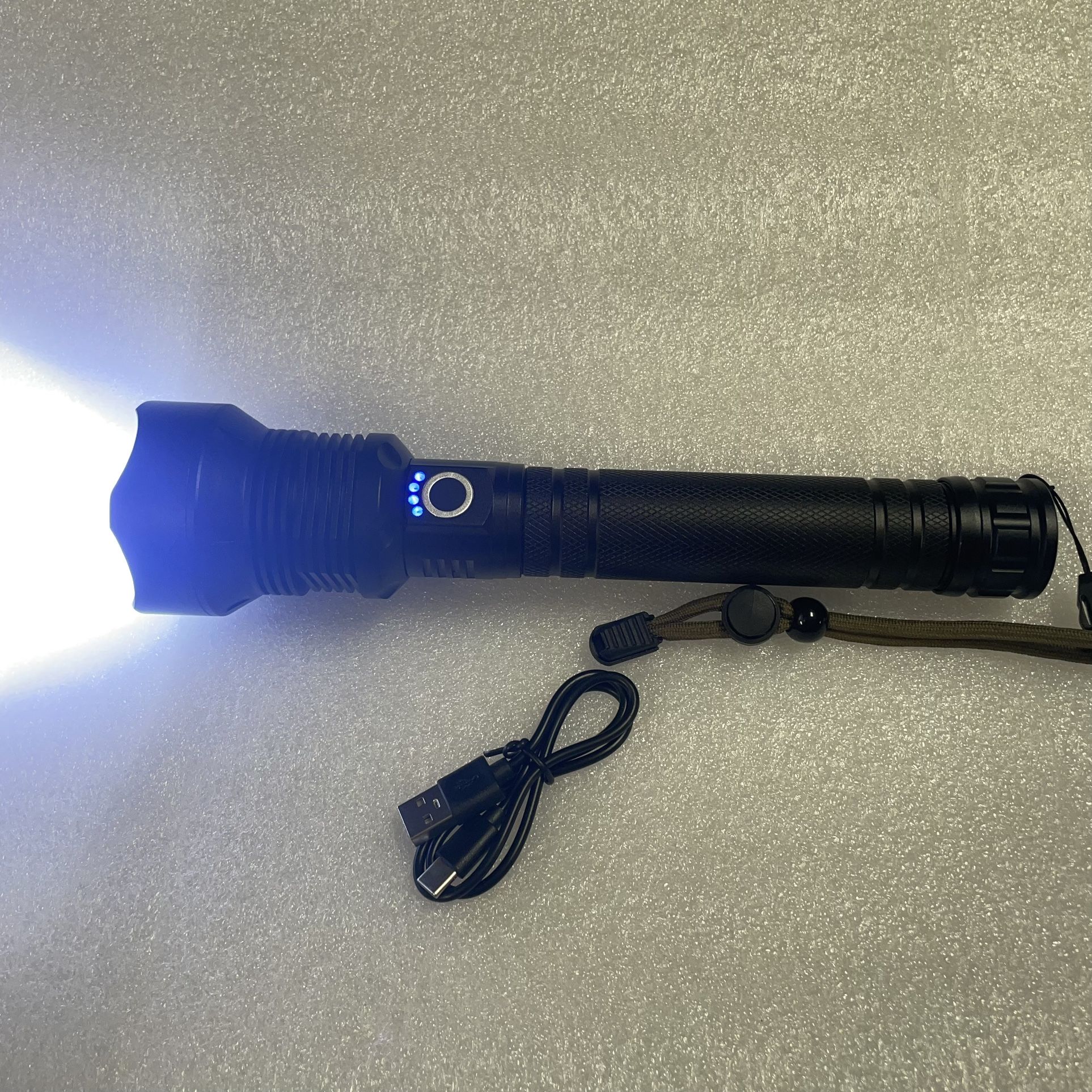 70000 Lumens Super Bright Rechargeable LED Flashlight