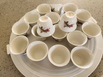 18 - Handleless demitasse or sake cups
