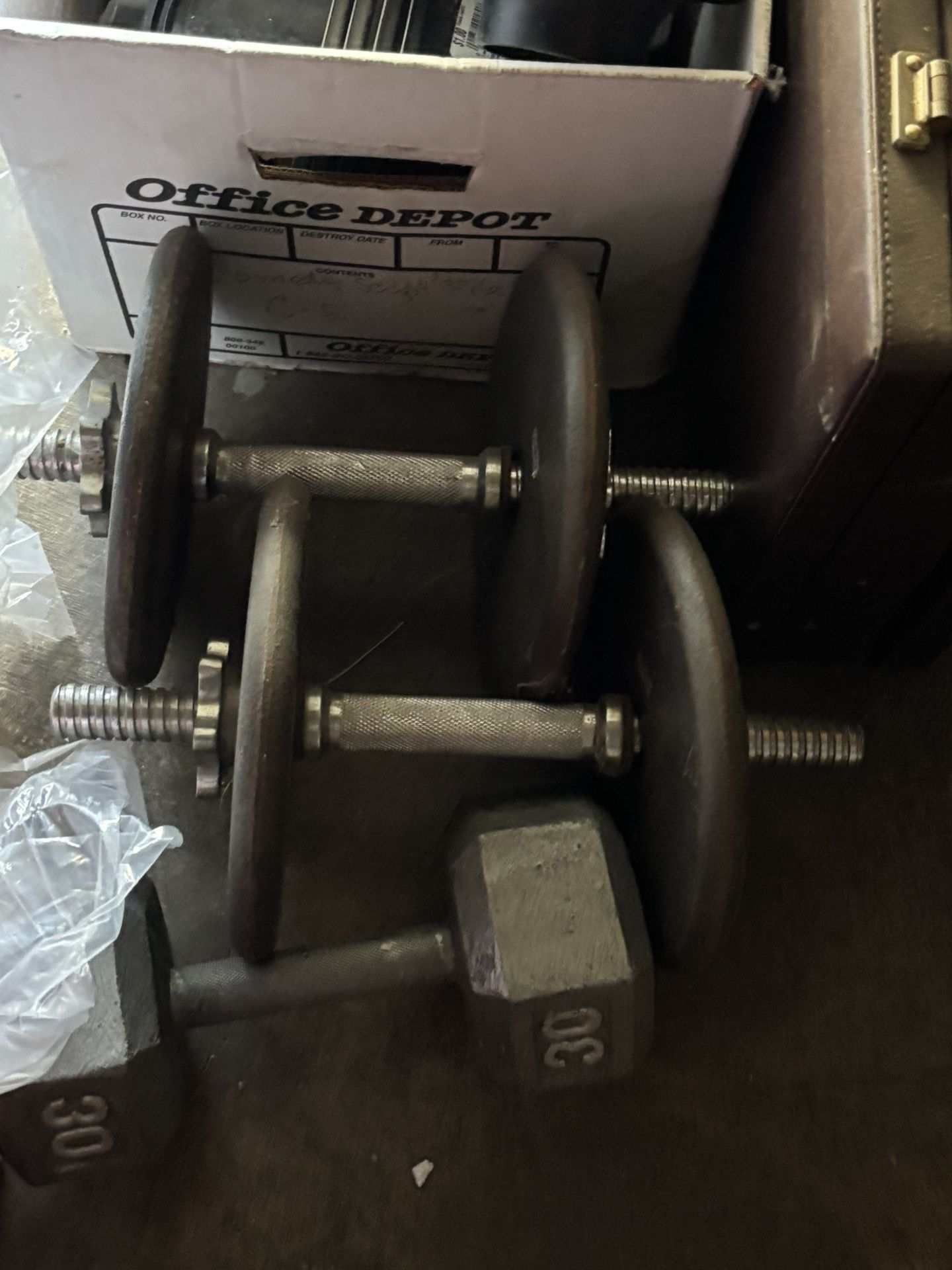 Weights. A Pair Of Dum-bells.