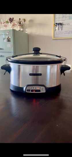 Crockpot Slow Cooker Hamilton Beach 6 Quart 