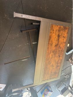 Queen bed headboard. footboard and plant stands