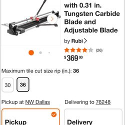 36” Rubi Tile Snapper