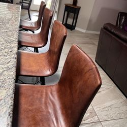 High rotable  Leather Stools