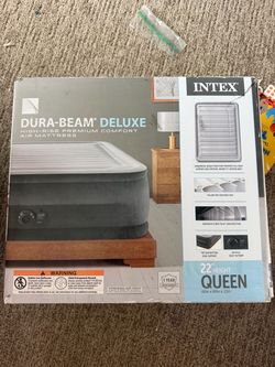 BRAND NEW – Intex Dura-Beam Deluxe Queen 22" Air Mattress w/ Built-In Pump