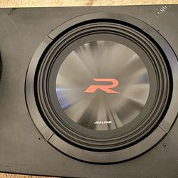 Genuine 12” Alpine Type R subwoofer 4ohms dual coils new! 2250watts peak. Box included
