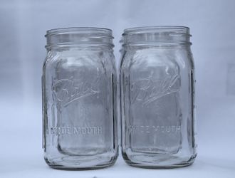 Ball Glass Mason Jars (10 Pack) - Assorted Sizes, Lids Not Included