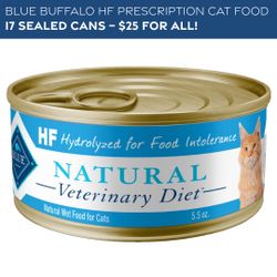 Blue Buffalo HF Prescription Cat Food *Vet-approved. Cat-refused. Your gain.*