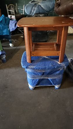 Wood end tables