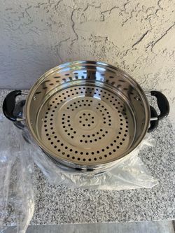 Stainless Steel Steamer Strainer (3 pieces, new)