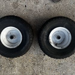 Mowing tractor  tires