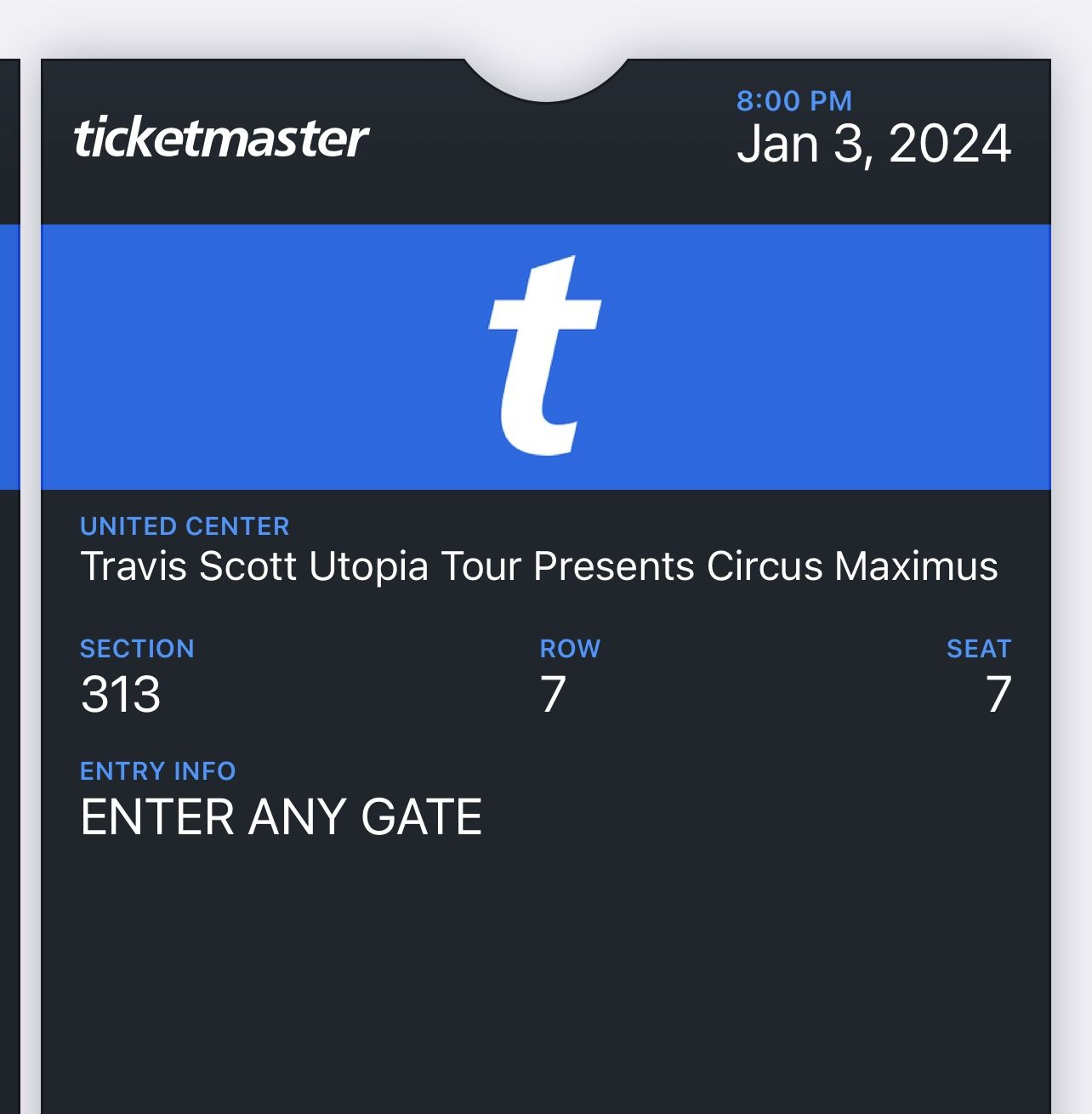 Travis Scott Utopia Tour Chicago (United Center)