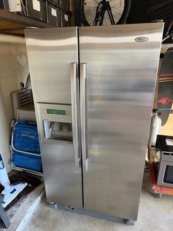 Whirlpool Side by Side Refrigerator - Stainless Steel