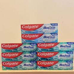 Colgate Max Fresh & Max Clean toothpaste 6 oz: $2 each