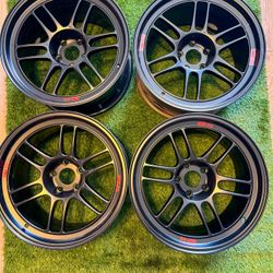 Enkei RPF1 18x10.5 +15 5x114.3 Evo 370z 350z G37 Nissan Infiniti Nismo IPL 8 9 10 Mitsubishi 