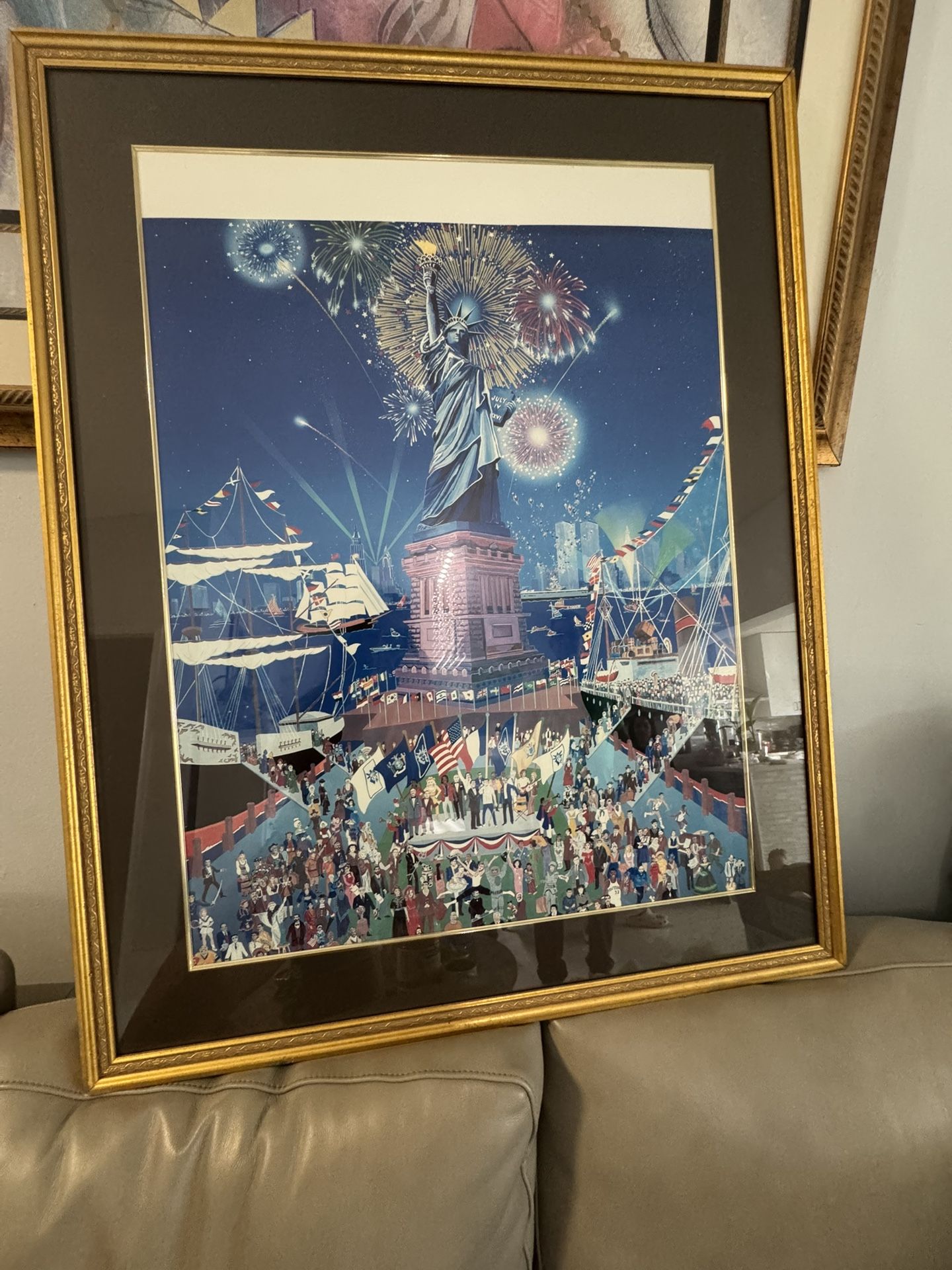 Statue Of Liberty On The Fourth Of July