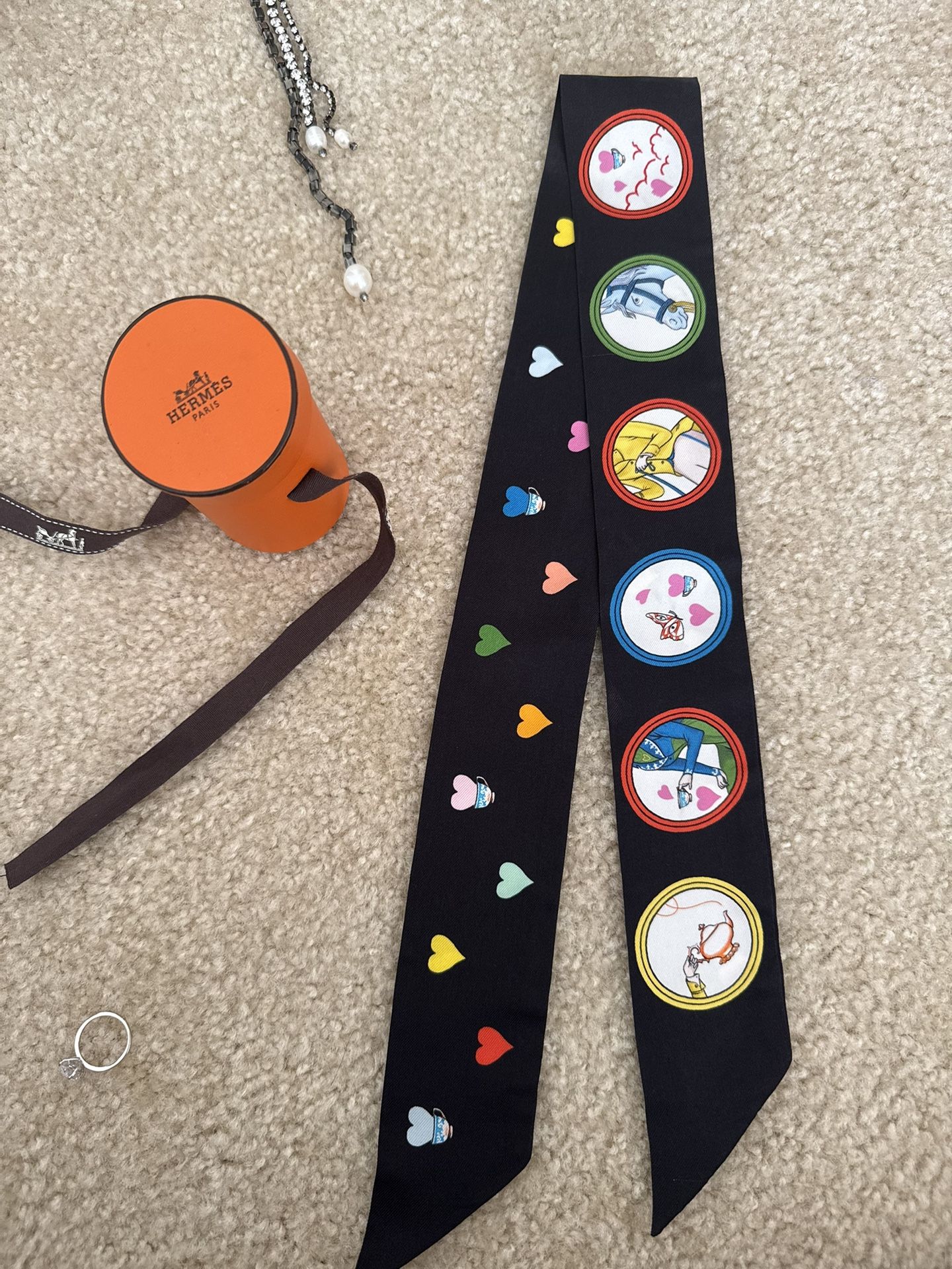 Hermes Tea Time Twilly Scarf