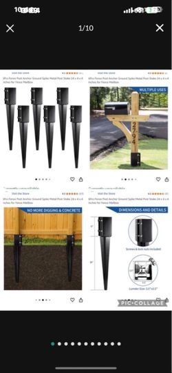 Fence post set of 6