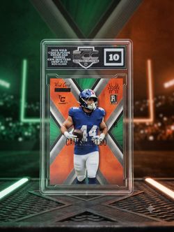 Cam Skattebo 2025 Wild Card X-Plode Rookie Card ECC Graded 10