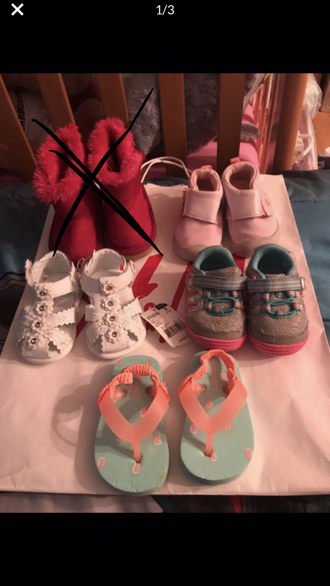 Baby Girl size 2 shoes