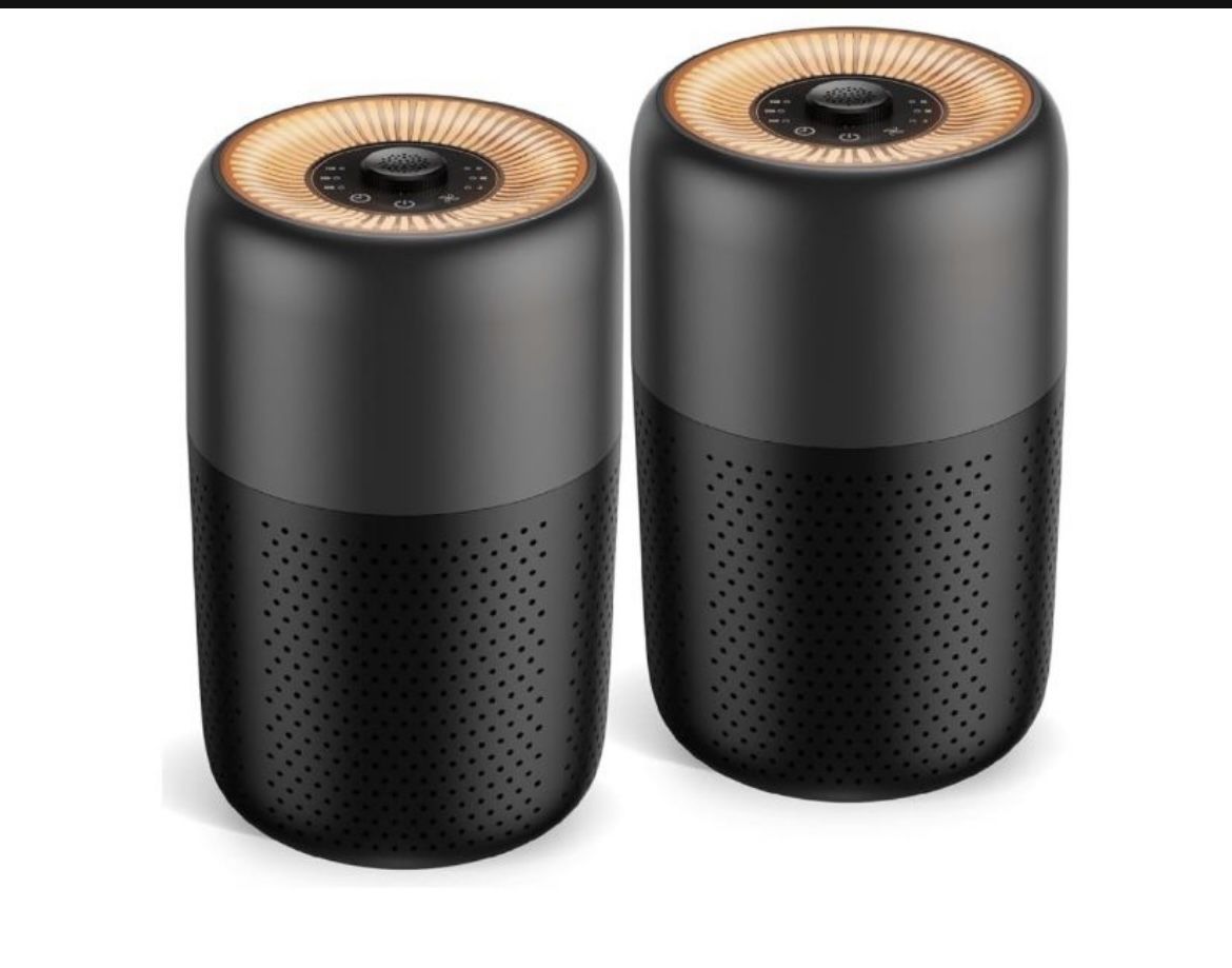 2 Pack TPLMB Air Purifiers for Bedroom H13 HEPA Filter