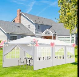 10x30' Wedding Party Canopy Tent 8 windows Outdoor Gazebo with Removable Sidewalls