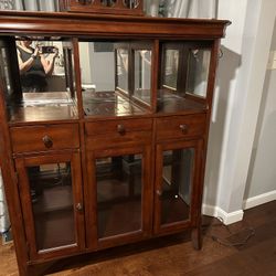 Solid Wood Wine Cabinet