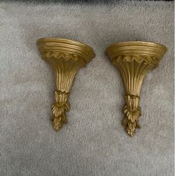 Pair of Gold Corbels
