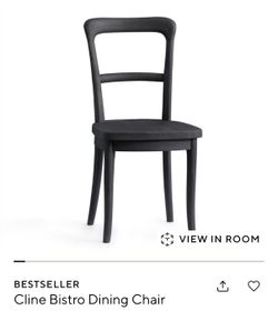 Pottery Barn Cline Black Dining Chiars