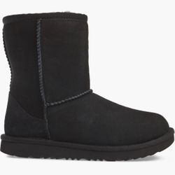 New UGGs Classic SHORT 2 BLACK Youth 4Y / 6 Women’s Wether Resistant 