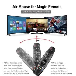Remote Control AKB1 for LG Magic TV Replacement MR20GA OLED55CXPUA for UN85 UN81 UN80 UN74 UN73 UN71 with Point, Click, Scroll, and Voice Contr