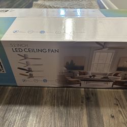 Led Ceiling Fan 52 Inch 3 Blade