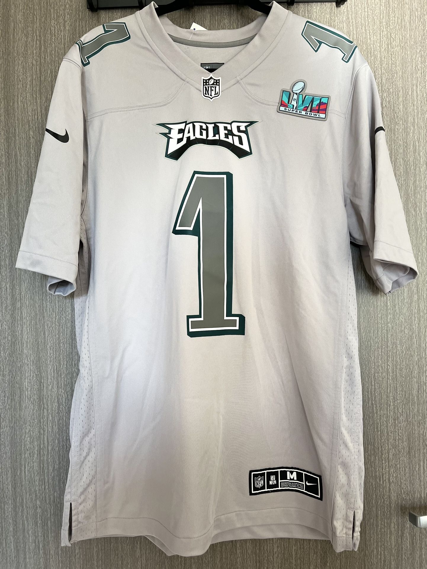 jalen hurts grey jersey