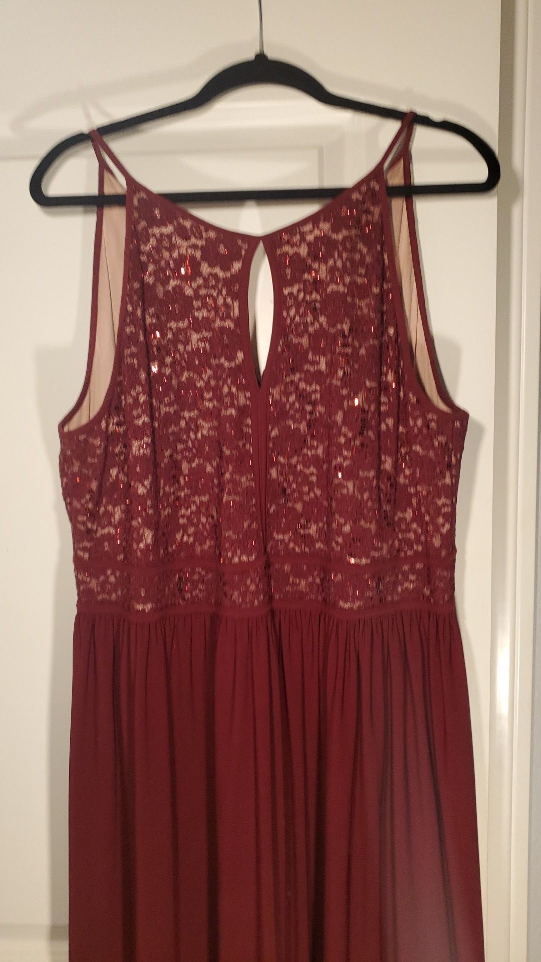 David's Bridal Burgundy wine size 18-20 2x plus size