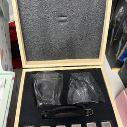 Whiskey Set Brand New In Wood Box 10.00 