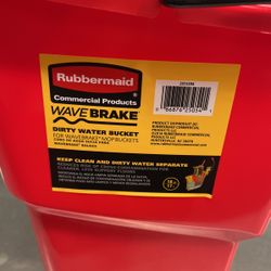 New Rubbermaid Wave Brake Dirty Water Bucket