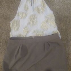 Blouse And Skirt Bundle Size 9/Large