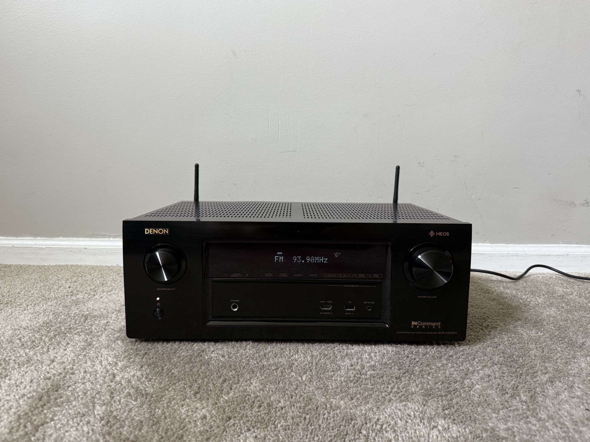 Denon AVR-X2400H 7.2 HDMI 4K Ultra HD Bluetooth WiFi Home Theater Surround Receiver