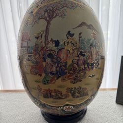 Large Asian Porcelain Egg