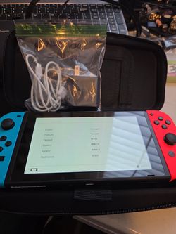 Nintendo Switch Blue Red 32GB HAC-001(-01) Console w/ case