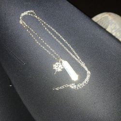 Blue Stone Silver Necklace