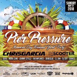 Pier Pressure Yacht Party Sunday, May 27th!